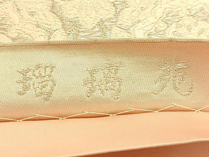 平和屋着物◎六通柄袋帯 唐織 㻿璃苑 銀糸 正絹 逸品 BAAW0299hj