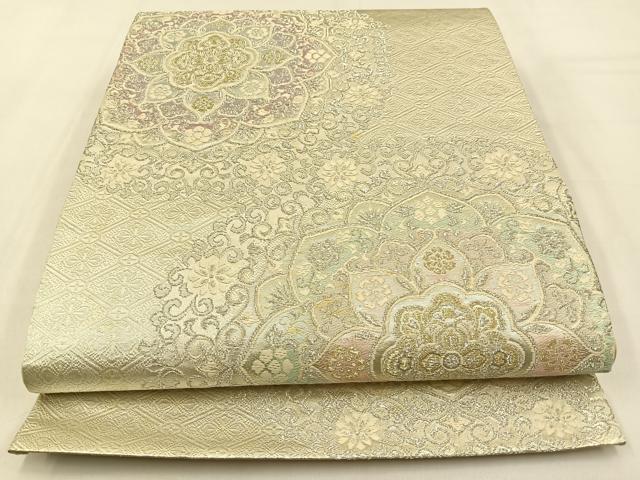 平和屋着物◎六通柄袋帯 正倉院 金銀糸 正絹 逸品 BAAW0300hj