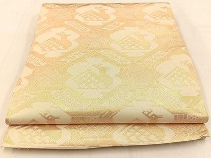 平和屋着物◎六通柄 本袋帯 有栖川 金糸 正絹 逸品 BAAW0309hj
