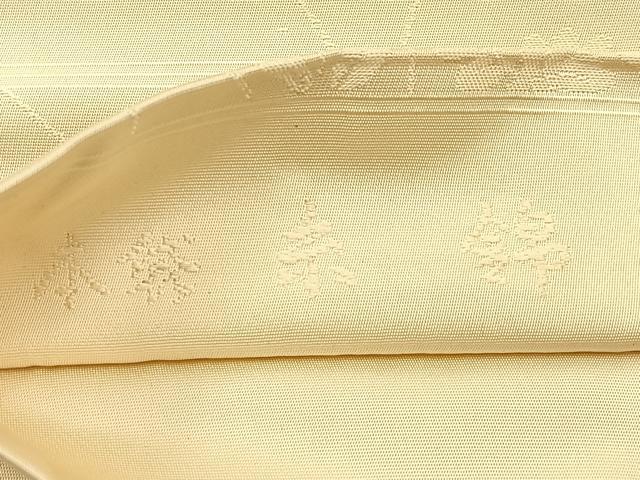 平和屋着物◎六通柄　本袋帯　糸錦　草花文　金銀糸　正絹　逸品　BAAW0351hj