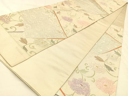 平和屋着物◎西陣　六通柄袋帯　新蒔絵紋　金銀糸　正絹　逸品　BAAW0524hj