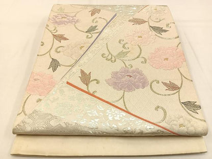 平和屋着物◎西陣　六通柄袋帯　新蒔絵紋　金銀糸　正絹　逸品　BAAW0524hj