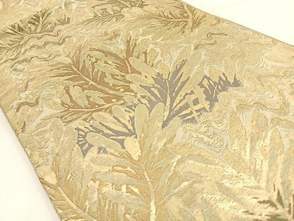 平和屋着物◎六通柄　京袋帯　松葉　金糸　正絹　逸品　BAAW0608hj