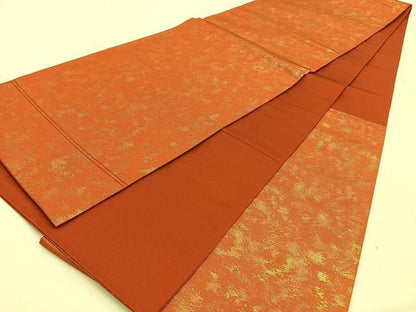 平和屋着物◎六通柄袋帯 霞文 引箔 正絹 逸品 BAAW0641hj