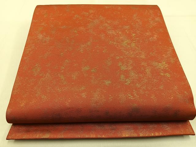 平和屋着物◎六通柄袋帯 霞文 引箔 正絹 逸品 BAAW0641hj