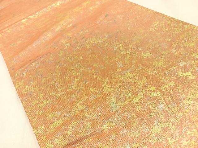 平和屋着物◎西陣 六通柄袋帯 霞文 引箔 証紙付き 正絹 逸品 BAAW0653hj