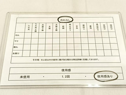 平和屋着物◎六通柄袋帯　唐織　扇面菊文　金銀糸　正絹　逸品　BAAW0681hj