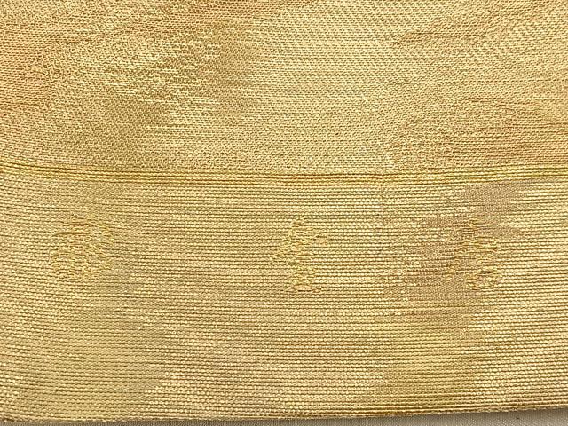 平和屋着物◎西陣 まいづる謹製 六通柄袋帯 金唐 立波文 金糸 引箔 正絹 逸品 BAAW0684hj