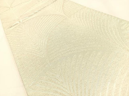 平和屋着物◎六通柄袋帯 松葉青海波 銀糸 正絹 逸品 BAAW0701hj