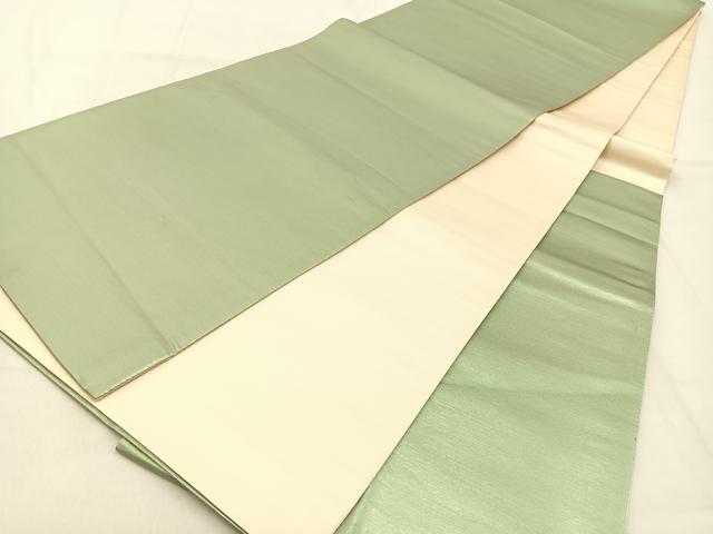 平和屋着物◎六通柄袋帯 霞文 引箔 正絹 逸品 BAAW0725hj