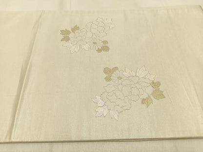 平和屋着物◎太鼓柄袋帯　花車文　金銀彩　正絹　逸品　BAAW0764hj