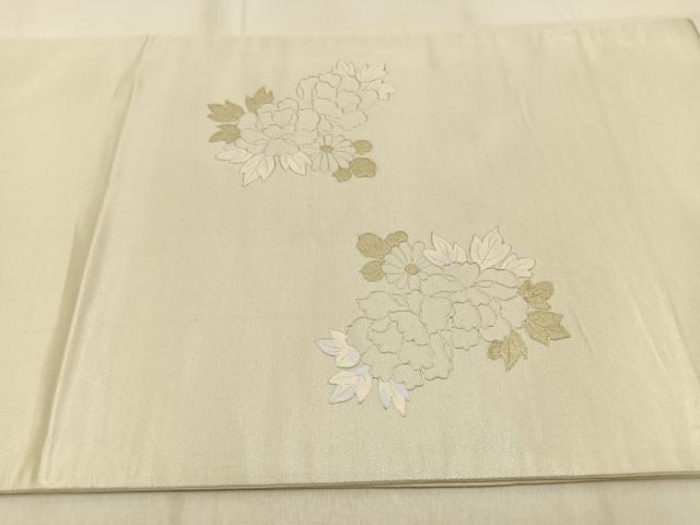 平和屋着物◎太鼓柄袋帯　花車文　金銀彩　正絹　逸品　BAAW0764hj