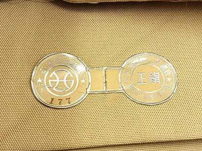 平和屋着物◎西陣　六通柄袋帯　遠山文　証紙付き　正絹　逸品　BAAW0772hj