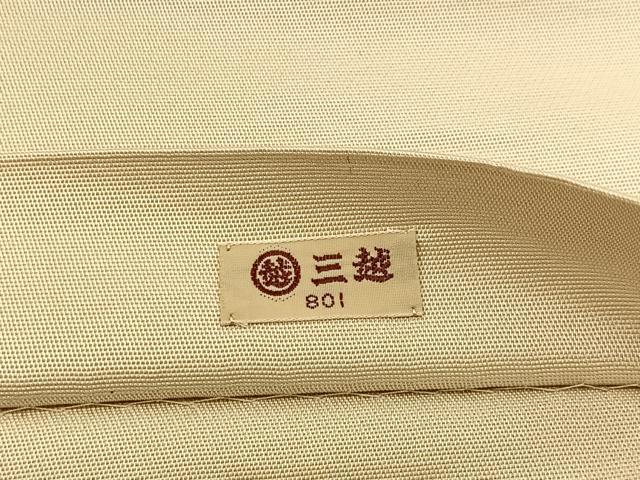 平和屋着物◎六通柄袋帯　浜松文　金糸　三越扱い　正絹　逸品　BAAW0813hj