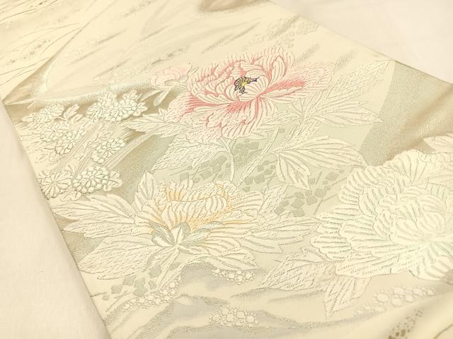 平和屋着物◎六通柄袋帯　唐織　佳　華錦秋　金銀糸　正絹　逸品　BAAW0847hj