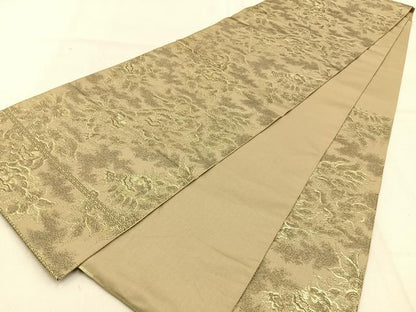 平和屋着物◎六通柄　本袋帯　唐獅子　金糸　正絹　逸品　BAAW0860hj