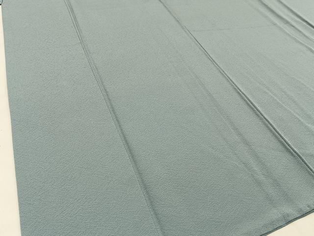 平和屋着物●上質な色無地　湊鼠色　正絹　逸品　BAAW0887hj