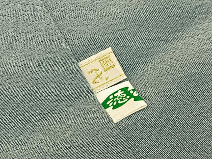 平和屋着物●上質な色無地　湊鼠色　正絹　逸品　BAAW0887hj