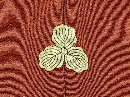 平和屋着物●上質な色無地　弁柄色　正絹　逸品　未使用　BAAW0890hj