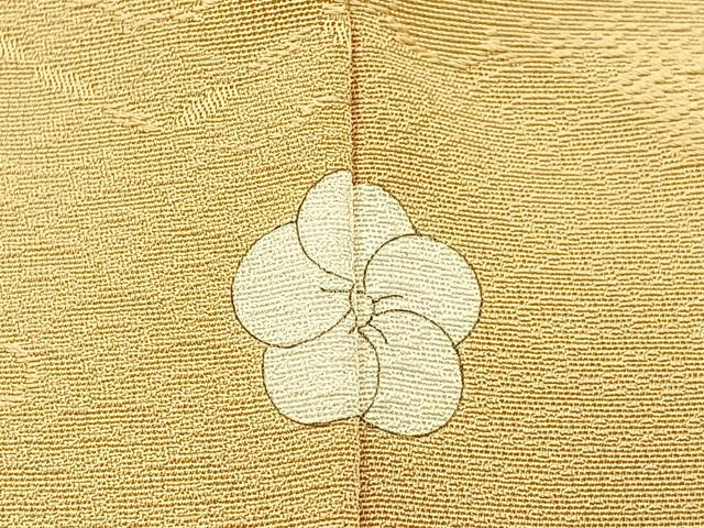平和屋着物●上質な色無地　雲取有職地紋　浅黄色　ロング丈　正絹　逸品　BAAW0891hj