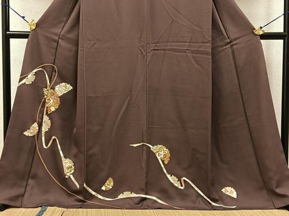 平和屋着物●訪問着 雪輪熨斗宝尽くし花文 金彩 ロング丈 正絹 逸品 BAAW0907hj