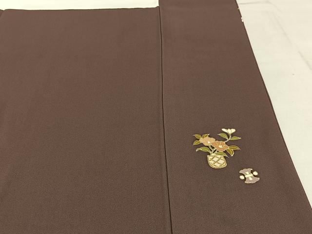 平和屋着物●訪問着 雪輪熨斗宝尽くし花文 金彩 ロング丈 正絹 逸品 BAAW0907hj
