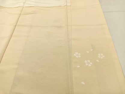 平和屋着物●訪問着 松竹梅 雪輪扇面花文 暈し染め 金彩 正絹 逸品 BAAW0912hj