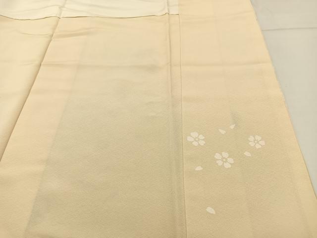 平和屋着物●訪問着 松竹梅 雪輪扇面花文 暈し染め 金彩 正絹 逸品 BAAW0912hj
