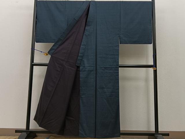 平和屋着物●男性　本場大島紬　アンサンブル　100亀甲　総詰め　キングサイズ　正絹　逸品　BAAW0925hj