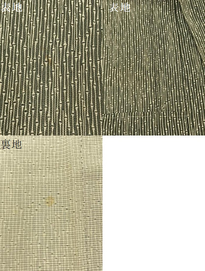 平和屋着物＊夏物 江戸小紋 絽 竹間道 正絹 逸品 BAAW0954hj