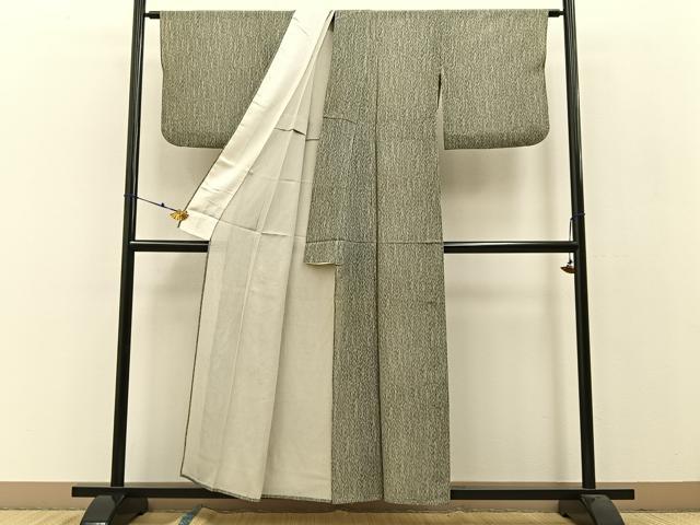平和屋着物＊夏物 江戸小紋 絽 竹間道 正絹 逸品 BAAW0954hj