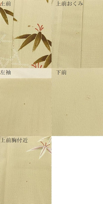 平和屋着物＊夏物 訪問着 絽 笹 洗える着物 BAAW0959hj