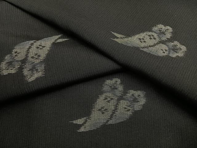平和屋着物●上質な紬　成り物　正絹　逸品　BAAW0968hj