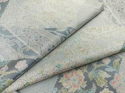 平和屋着物●大島紬 白大島 7マルキ 切嵌花唐草文 正絹 逸品 未使用 BAAW0974hj