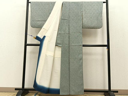 平和屋着物●大変加工の良い総絞り小紋 正絹 逸品 BAAW0978hj