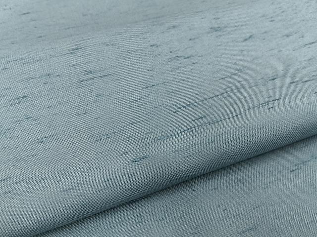 平和屋着物●本加賀友禅作家　岡本幸治　紬　色無地　水浅葱色　正絹　逸品　BAAW0986hj