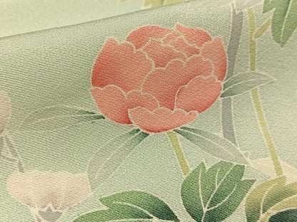 平和屋着物●訪問着 友禅 作家物 草花文 暈し染め 正絹 逸品 BAAW0988hj