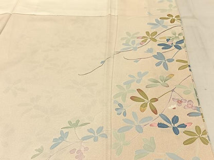 平和屋着物●訪問着 友禅 作家物 枝花文 暈し染め 正絹 逸品 BAAW0991hj