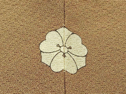 平和屋着物●上質な色無地 榛色 正絹 逸品 未使用 BAAW0992hj