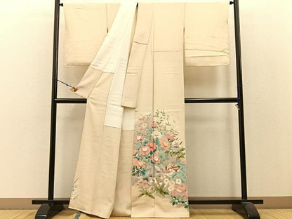 平和屋着物●豪華色留袖 友禅 作家物 鴛鴦花文 暈し染め 正絹 逸品 未使用 BAAW0995hj