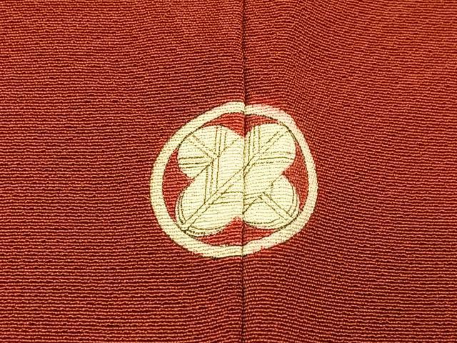 平和屋着物●上質な色無地 紅樺色 正絹 逸品 BAAW0996hj