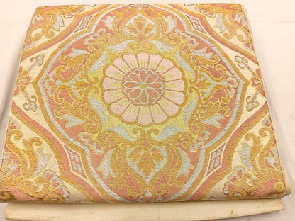 平和屋着物◎六通柄 京袋帯 本袋帯 宝相華 正絹 逸品 BAAW1070mz