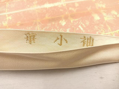 平和屋着物◎六通柄袋帯　華小袖　金糸　正絹　逸品　BAAW1085mz