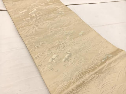 平和屋着物◎六通柄袋帯　浜松文　正絹　逸品　BAAW1210mz