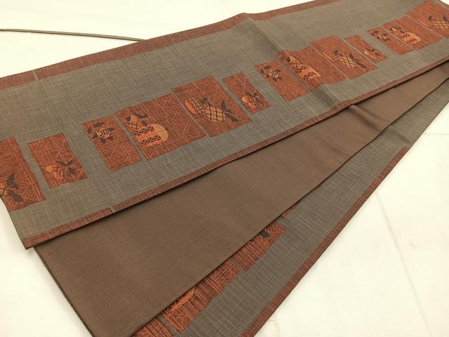 平和屋着物◎六通柄袋帯　古今絵巻　正絹　逸品　BAAW1282mz