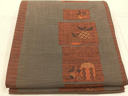平和屋着物◎六通柄袋帯　古今絵巻　正絹　逸品　BAAW1282mz