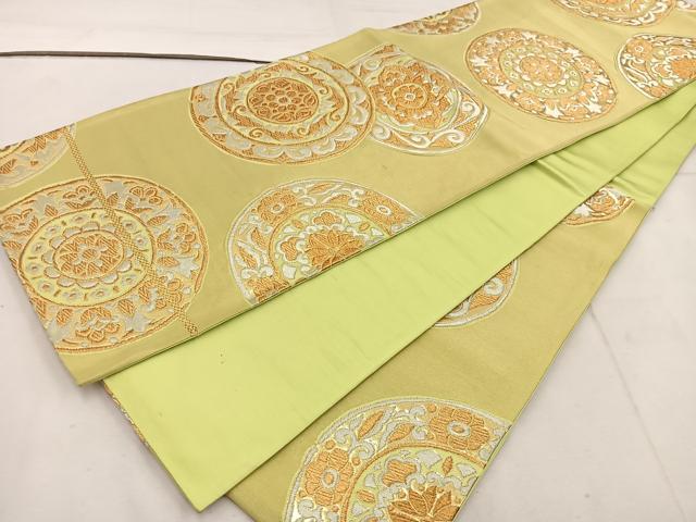 平和屋着物◎六通柄袋帯　宝相華　金銀糸　正絹　逸品　BAAW1311mz