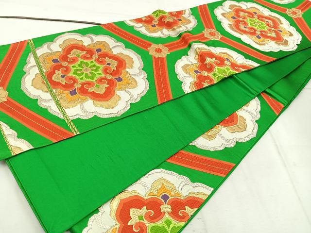 平和屋着物◎六通柄袋帯　唐織　正倉院　金銀糸　正絹　逸品　BAAW1327mz