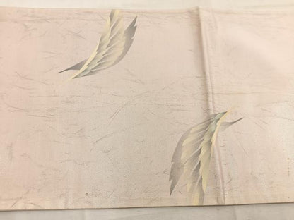 平和屋着物◎太鼓柄袋帯　飛鶴文　引箔　正絹　逸品　BAAW1378mz