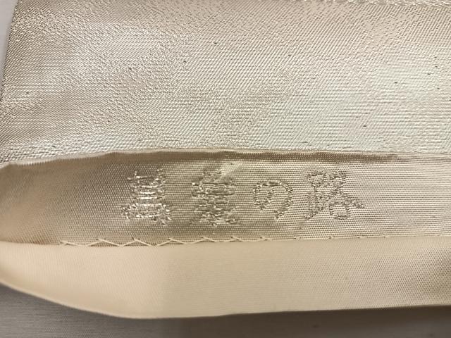 平和屋着物◎六通柄袋帯　唐織　萬葉の路　銀糸　正絹　逸品　BAAW1436mz